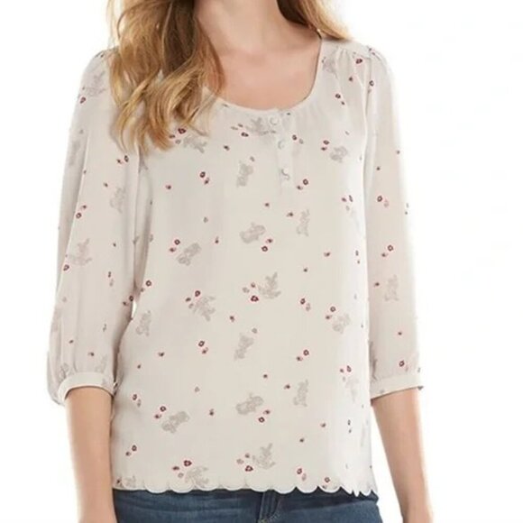 Disney by Lauren Conrad Thumper Blouse size medium - Picture 1 of 6